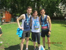 Tom Millard, Yiannis Christodoulou and Melanie Georgiades all PB at the Bupa 10K