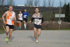 Adam jostling for the lead at the Deal 5 Miler