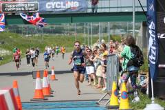 Adam Stokes finishing the Kent Roadrunner marathon in a course record - well done Adam!