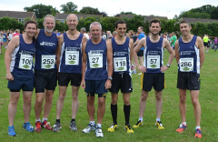 Canterbury Harriers win the team prize at the Staplehurst 10K