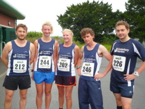 Canterbury Harriers at the Road Athletics Aylesham 10k