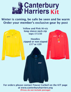 Read more about the article Canterbury Harriers – Ordering Club Kit during the Pandemic