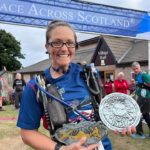 Felicity Elms having run the Race Across Scotland in August 2022